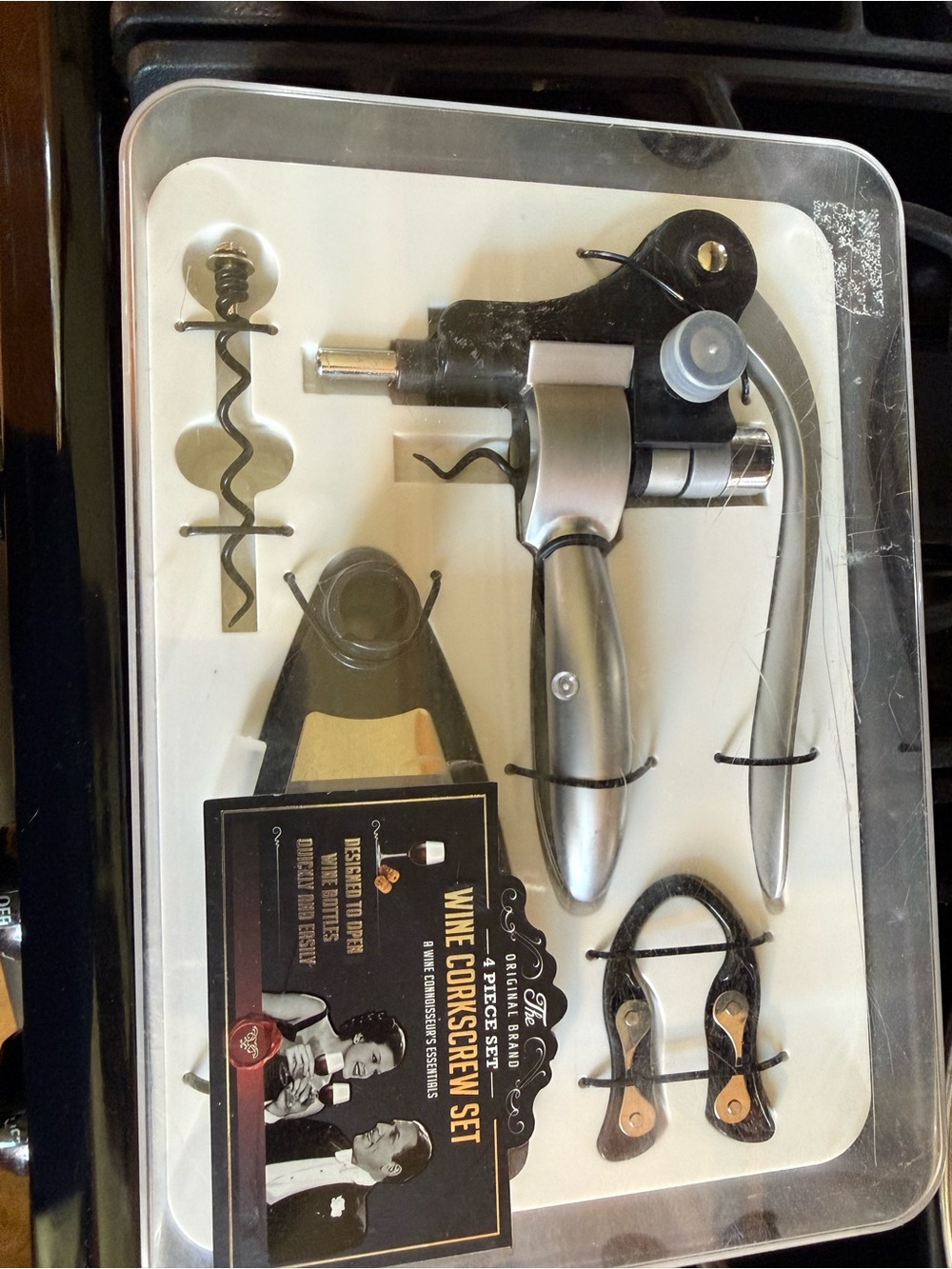 Wine Corkscrew Set - Silver Multi-Tool Wine Opener